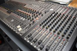 A recording studio or sound mixing studio desk by Studio Master, Proline 16-8-16