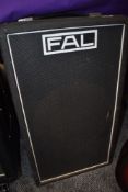 A vintage FAL column speaker cabinet