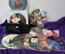 A lot of seventy vinyl albums , 12' picture discs singles , coloured vinyl and more - a real mixed
