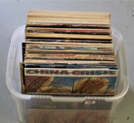A large lot of 70 vinyl records - a mixed bag of many styles - may be good for online seller ,