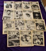 A lot of fifteen copies of the New Musical Express newspapers , these are well preserved with no cut