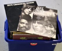 A large lot of 60 vinyl records - a mixed bag of many styles - may be good for online seller ,