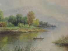 A watercolour, Milton Drinkwater, Loch Lomond, signed and attributed verso, 29 x 44cm, plus frame
