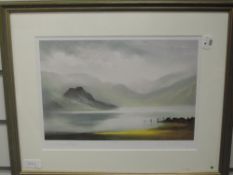 A Ltd Ed print, after G Taylor, Cartmel Priory, num 387/750, 17 x 27cm, and a print after Shirley