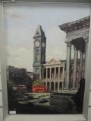 An oil painting, Norman Brand, Birmingham City, signed 60 x 42cm, plus frame