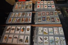 Six albums of Cigarette Cards, many sets seen, mainly Players and Wills, other manufactures seen