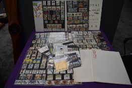 Twelve GB Royal Mail Year Stamp Packs 1983-1986, 1989-1996 along with a collection of approx 35