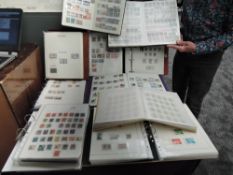 A large collection of GB and World Stamps in albums, including a Mint Italian album, Sheets of