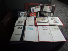 A collection of GB Stamps, mint & used, mainly Queen Elizabeth, mint stamps in blocks,