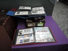 A collection of GB First Day Silk Covers in five albums, 1982-2000, mainly Special Postmarks along