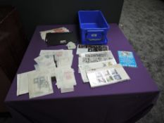 A small collection of unmounted mint GB Stamps and six First Day Covers
