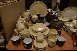 A large collection of Hornsea pottery including 'concept' and 'contrast' amongst which are tea and