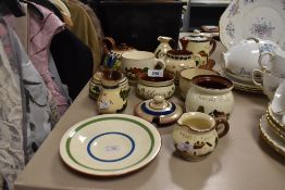 A selection of Torquay ware and similar.