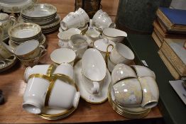 A mixed lot of ceramics including Royal Worcester 'Townsend' and Royal Albert 'Haworth'.