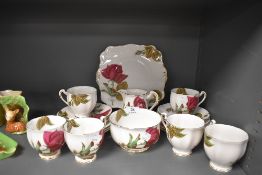 A part tea service by Royal Standard in the English Rose design