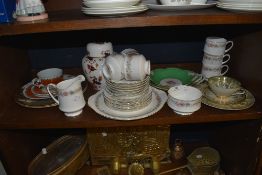A part tea service by Paragon in the Belinda design and similar Coalport plates
