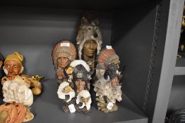 A selection of native American themed ornaments