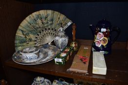 A selection of ceramics board games and barge ware