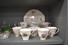 A bone china part tea service marked Dorchesters to base