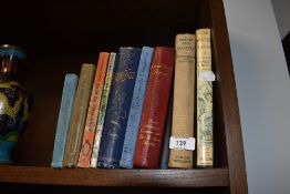 A selection of library books including The Water Babies by Charles Kingsley