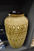 A large floor standing mid century vase by West German BAY