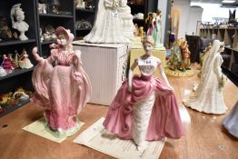 Two Coalport limited edition Figurines, Millennium Debut 6296/7500 and Rosalie 1394/2000, both