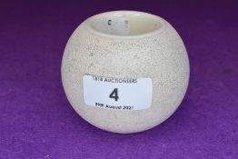 A ceramic vesta or match holder bearing stamp W&R Stoke on Trent, early Carlton ware