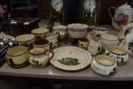 A variety of Torquay ware and similar.