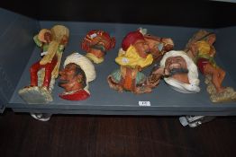 A selection of mid century wall plaques and studies by Bossons