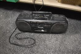 A Panasonic RX-FS430 boom box cassette and radio