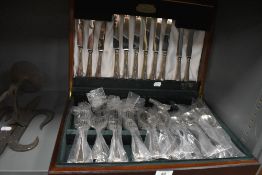 A fine canteen of unused cutlery and flatware by Elkington