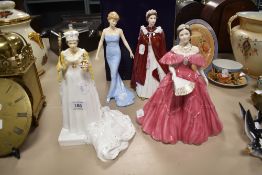Two Royal Worcester figurines, The Queens 80th Birthday 2006, A Tribute to Queen Elizabeth the Queen