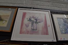 An impressionist still life print.
