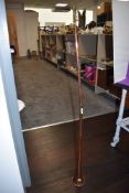 A vintage copper and brass post or carriage horn
