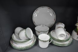 A transfer printed part tea service by Birks Rawlins and co