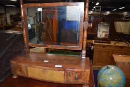A mahogany dressing table or side mirror