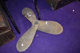 A vintage boat prop