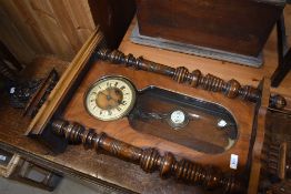 A 19th Century mahogany cased Vienna style wall clock