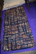 A mid century carpet square or hall way runner