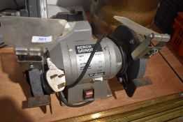 A bench grinder.