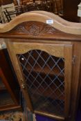 A vintage stained frame corner display
