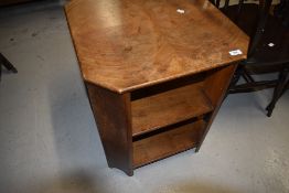 A mid 20th Century walnut book table