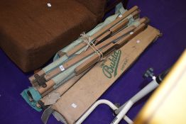 Three vintage utility style Bukta camping beds