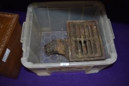 A vintage cast iron drain.