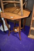 A late Victorian wash stand in a light oak
