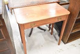 A Victorian stained frame side table, width approx. 65cm