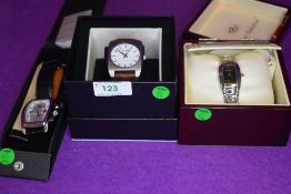 Three fashion wrist watches by Hamnett, Gianni Sabatini & Pier Carlo d'Alessio