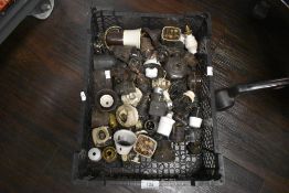 A selection of various bakelite light switches fixtures and fittings