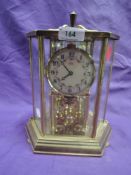 A Kundo hexagonal German anniversary clock
