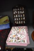 A selection of collectable thimbles including Disney